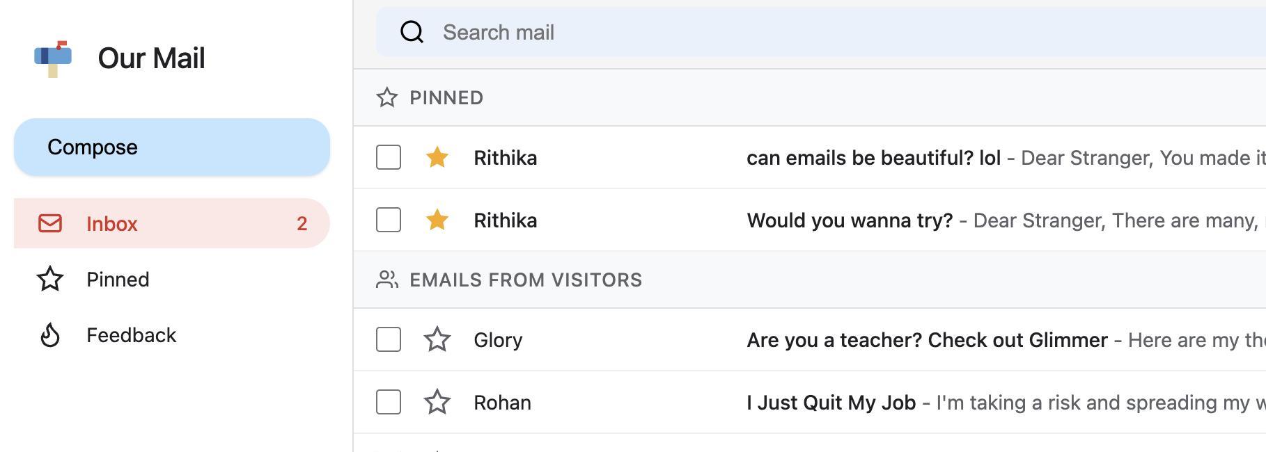 Our Mail - Shared Inbox